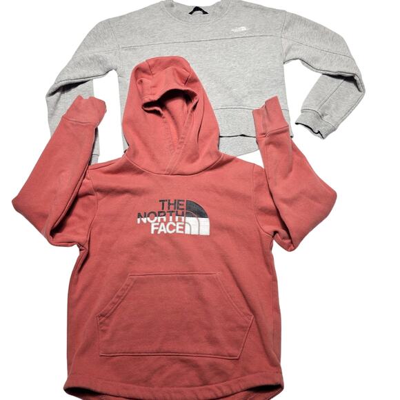Girls North Face Sweater kid Size Small 7/8 Hoodie Bundle Of 2 - Picture 1 of 10